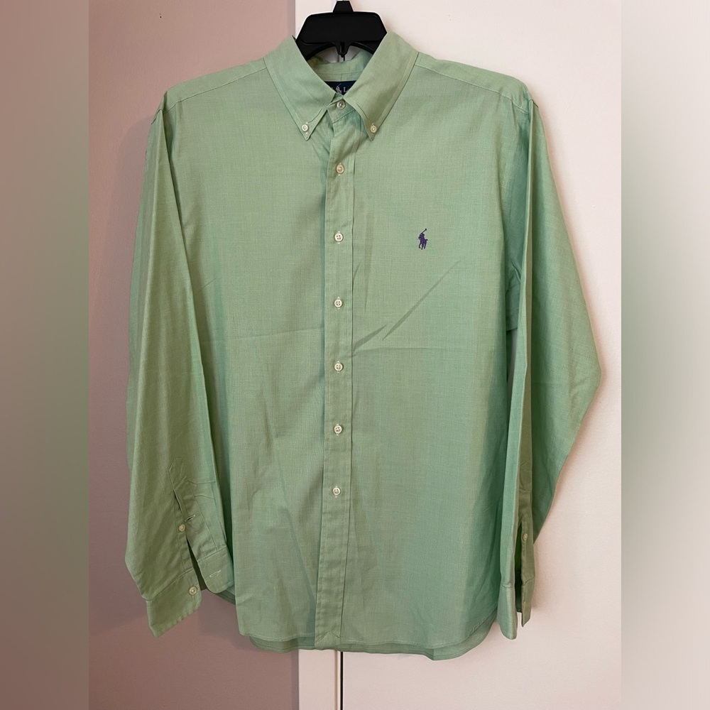 Ralph Lauren | Light Green Button Down Shirt | XL
